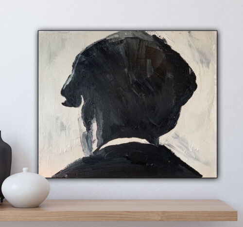 Tommy Shelby Original abstract Oil Painting On Canvas 25cmX 30Cm Peaky Blinders