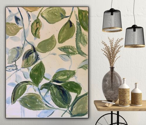 Impressionist Style Original Oil painting On Canvas 62x45cm Botanical Spring Oka floral