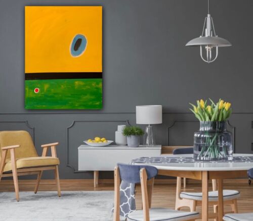 Joan Miro Lark’s Wing Abstract Oil Painting On Canvas 80x60cm Ready To Hang study
