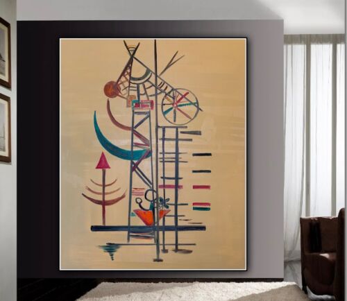 Wassily Kandinsky Abstract Oil Painting On Canvas 100x80cm ‘Improvisation’ 1927 study
