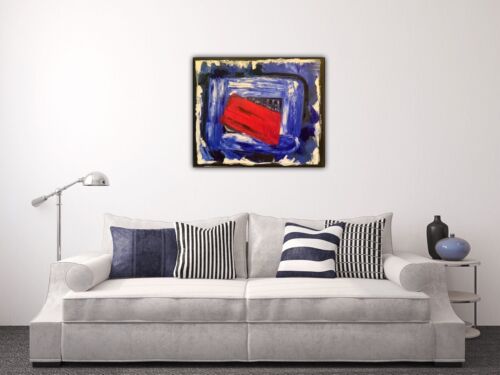 Howard Hodgkin Style Original Oil Painting 50X60cm On Canvas Ready To Hang City study