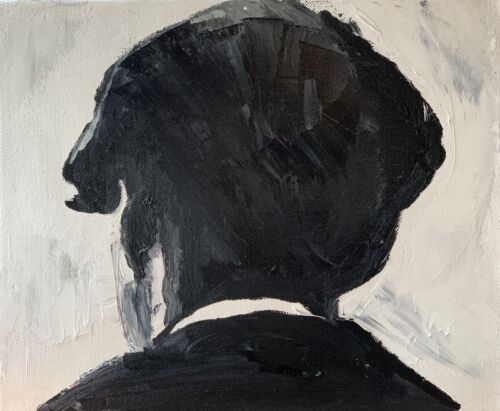 Tommy Shelby Original abstract Oil Painting On Canvas 25cmX 30Cm Peaky Blinders