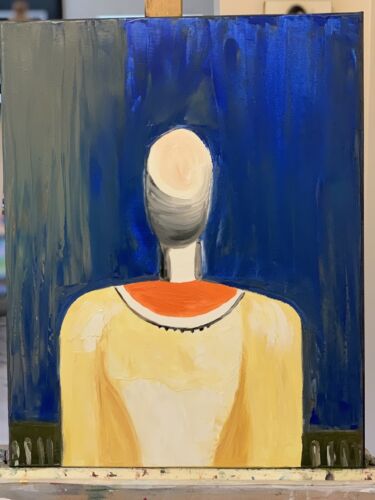 Richter Original Abstract Oil Painting On Canvas 50x40cm Fashion Queen Modern