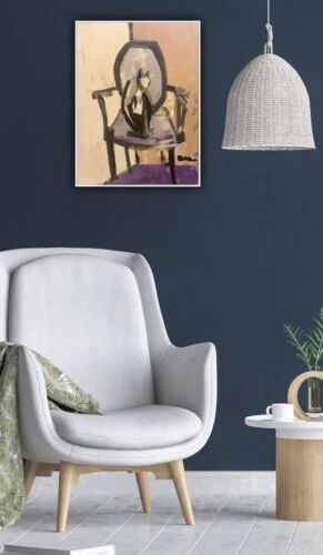Abstract Style Cat On A Chair Oil Painting On Canvas 30X40cm Vogue