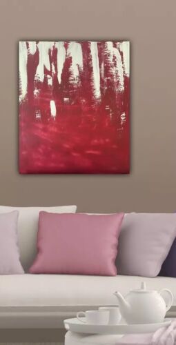 Large Original Mark Rothko Style Oil Painting On Wood Size 50cmX60 Cm In Harrods