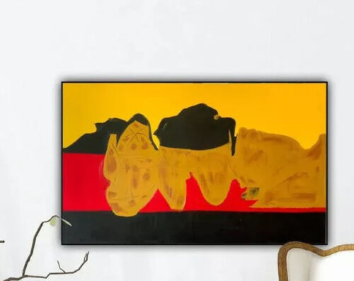 Robert Motherwell Abstract Style XLarge Oil Painting On Canvas 122X 76cm Tate study