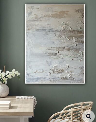 Richter StyLe Abstract Original Oil Painting On Canvas 80x60cm Textured Dessert