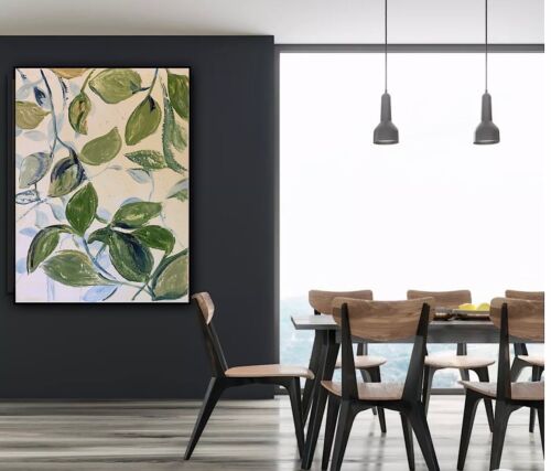 Impressionist Style Original Oil painting On Canvas 62x45cm Botanical Spring Oka floral