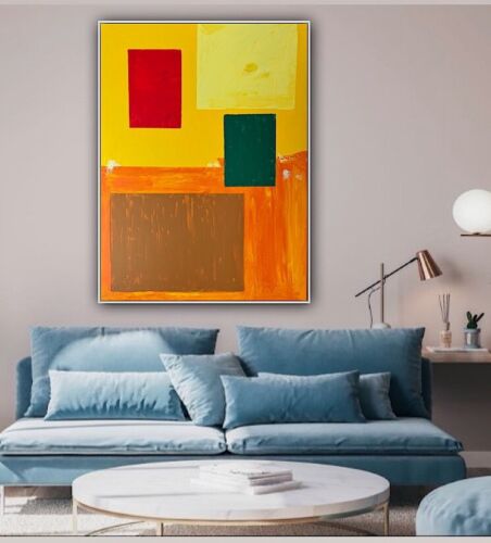 Hans Hofmann 1880-1996 Rate Abstract Oil Painting On Canvas 121x92cm Moonlit study