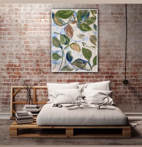 Impressionist Style Original Oil painting On Canvas 62x45cm Botanical Spring Oka floral