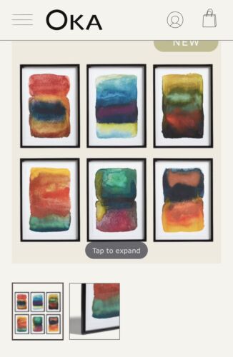 Rothko Style Original Oil painting On Canvas 50x40cm Botanical in Oka Painting 1