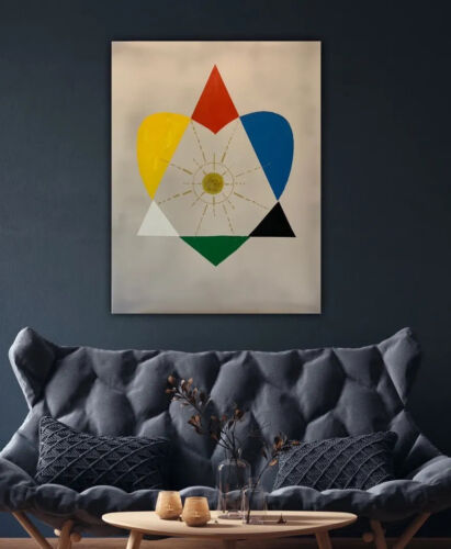 Kandinsky Style Original Abstract Large Oil Painting 90x70cm Balance Of Love ❤️ study