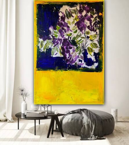 Rothko style Abstract Impressionist Original Oil Painting 90X60cm Window Blossom