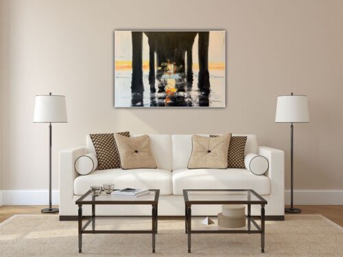 Richter Original Abstract Oil Painting On Canvas 84x60cm Bo Concept Manhattan