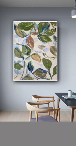 Impressionist Style Original Oil painting On Canvas 62x45cm Botanical Spring Oka floral