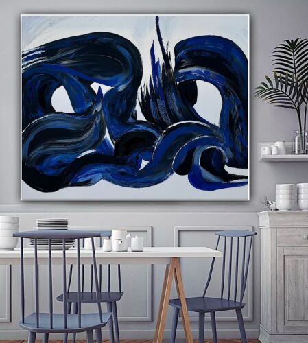 Richter Original Abstract Oil Painting On Canvas 120x100x4cm Seaside Escape I