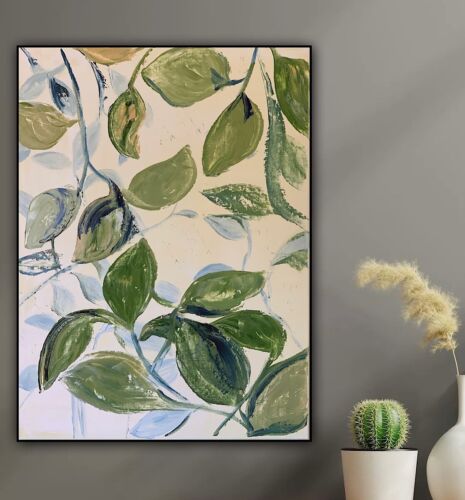 Impressionist Style Original Oil painting On Canvas 62x45cm Botanical Spring Oka floral
