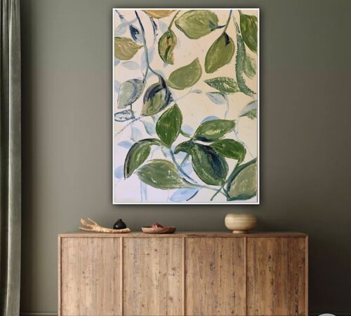 Impressionist Style Original Oil painting On Canvas 62x45cm Botanical Spring Oka floral