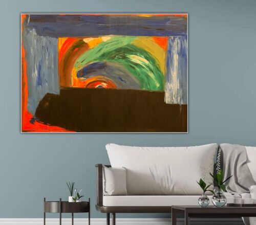 Howard Hodgkin Abstract Original Oil Painting On Canvas ‘Gossip’ 1995, 84x60cm study