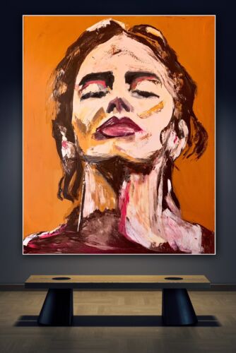 Richter StyLe Abstract Original Oil Painting On Canvas 100x80cm Graffiti pop art portrait
