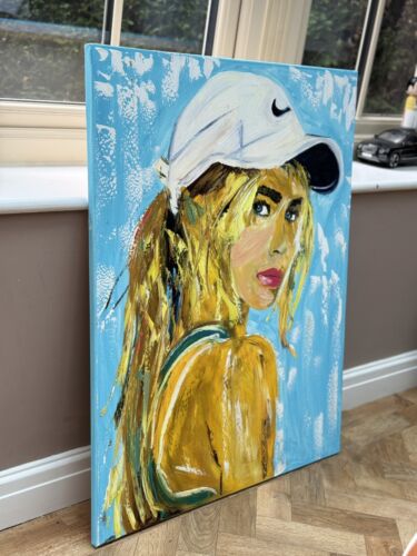 Oka Contemporary Abstract Original Oil Painting On 90x70cm Canvas Dream Girl portrait