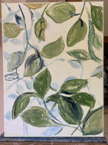 Impressionist Style Original Oil painting On Canvas 62x45cm Botanical Spring Oka floral