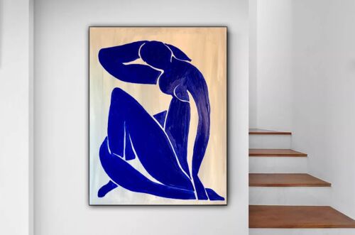 Abstract Oil Painting On Canvas Size 92 X 72cm Blue Nude II Henri Matisse Tate