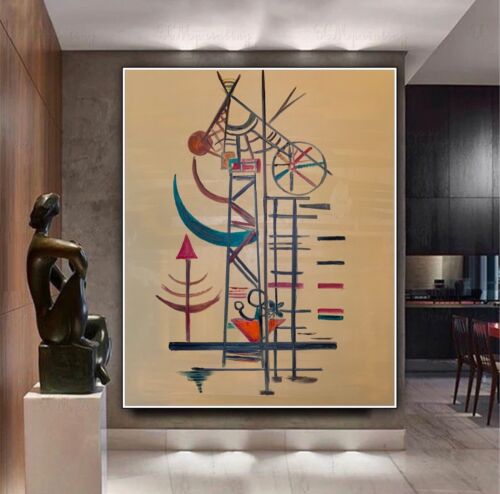 Wassily Kandinsky Abstract Oil Painting On Canvas 100x80cm ‘Improvisation’ 1927 study