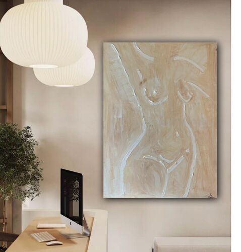 Oka Design Contemporary Abstract Original Oil Painting On 80x60cm Canvas Nude