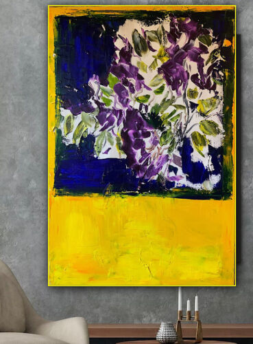 Rothko style Abstract Impressionist Original Oil Painting 90X60cm Window Blossom