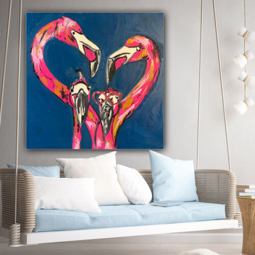 Richter Style Modern Abstract Oil Painting On Canvas 51x51cm Family Love Tate