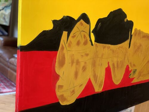 Robert Motherwell Abstract Style XLarge Oil Painting On Canvas 122X 76cm Tate study
