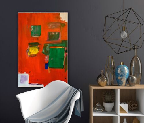 Hans Hofmann 1880-1996 Rate Abstract Oil Painting On Canvas 76x50cm Mecca I Tate study