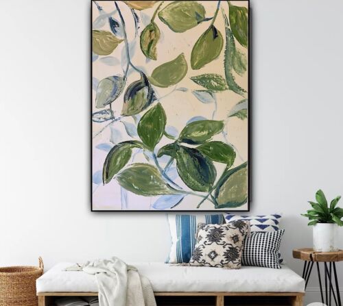 Impressionist Style Original Oil painting On Canvas 62x45cm Botanical Spring Oka floral