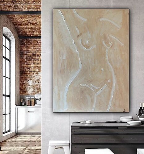 Oka Design Contemporary Abstract Original Oil Painting On 80x60cm Canvas Nude