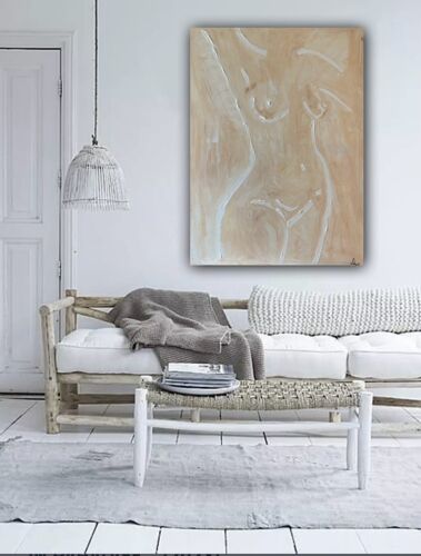 Oka Design Contemporary Abstract Original Oil Painting On 80x60cm Canvas Nude