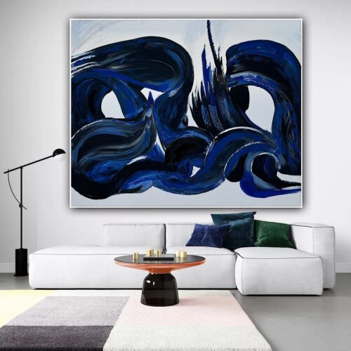 Richter Original Abstract Oil Painting On Canvas 120x100x4cm Seaside Escape I