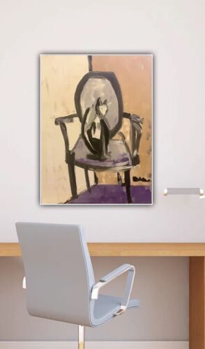 Abstract Style Cat On A Chair Oil Painting On Canvas 30X40cm Vogue