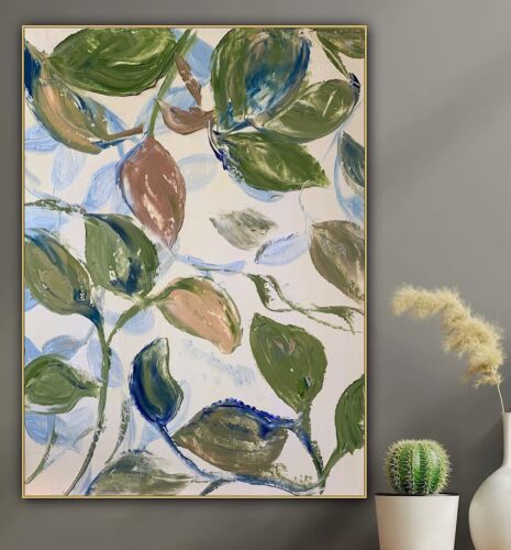 Impressionist Style Original Oil painting On Canvas 62x45cm Botanical Spring Oka floral