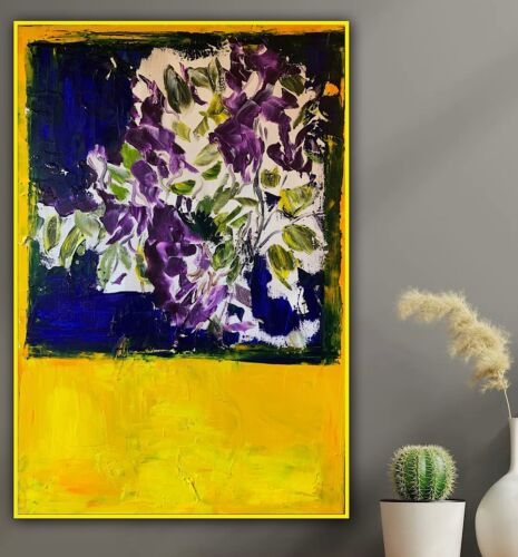 Rothko style Abstract Impressionist Original Oil Painting 90X60cm Window Blossom