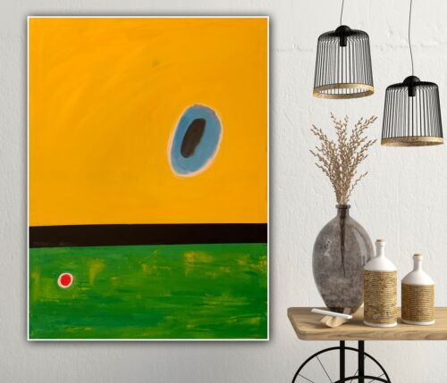 Joan Miro Lark’s Wing Abstract Oil Painting On Canvas 80x60cm Ready To Hang study