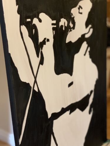 Abstract Original Oil Painting On Canvas 60X 50 Cm Large Freddie MercUry Queen
