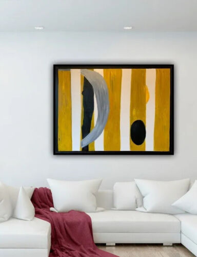 Robert Motherwell Style XLarge Oil Painting On Canvas 122X 92cm Abstract Tate study