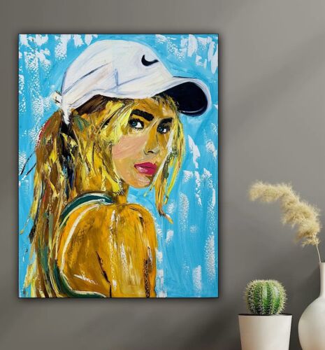 Oka Contemporary Abstract Original Oil Painting On 90x70cm Canvas Dream Girl portrait