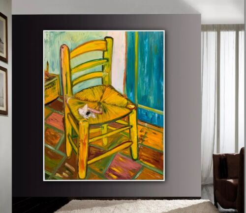 Van Gogh Abstract Oil Painting On 4cm Canvas 100 X 80cm Chair And A Pipe 1888 study
