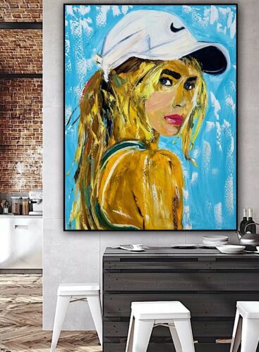 Oka Contemporary Abstract Original Oil Painting On 90x70cm Canvas Dream Girl portrait