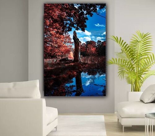 Large Abstract limited print On 81 x 55cm canvas City Scroll London Free postage