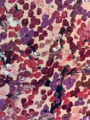 Framed Richter Style Oil Painting On deep Canvas size 56x43cm Cherry Blossom