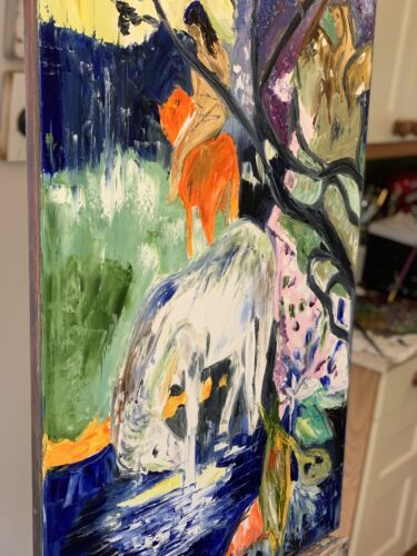 Paul Gauguin Impressionist Style Oil Painting On Canvas 84X60cm White Horse 1899 study