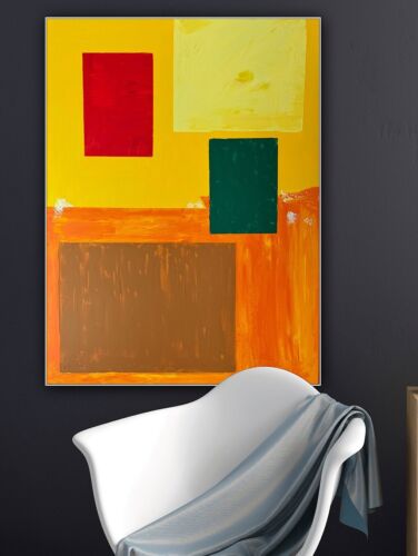 Hans Hofmann 1880-1996 Rate Abstract Oil Painting On Canvas 121x92cm Moonlit study